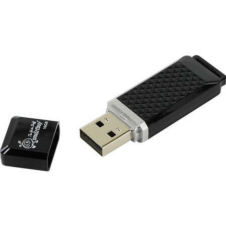 USB Flash накопитель 16GB Smartbuy Quartz series (SB16GBQZ-K) USB 2.0 черный