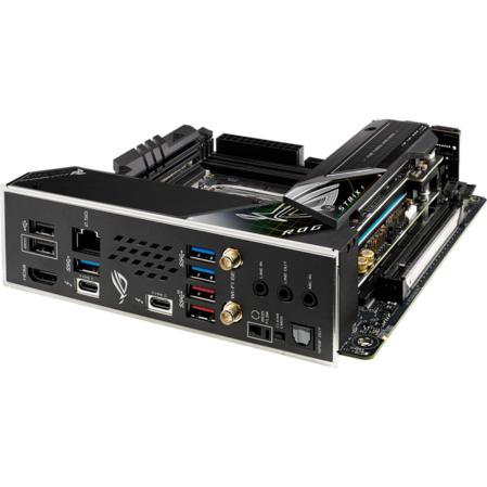 Материнская плата ASUS ROG Strix Z690-I Gaming WiFi Z690 Socket-1700 2xDDR5, 4xSATA3, RAID, 2xM.2, 1xPCI-E16x, 5xUSB3.2, 2xUSB3.2 Type C, HDMI, WiFi, 2.5Glan, mini-ITX