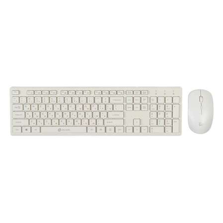 Клавиатура+мышь Oklick 240M White беспроводная