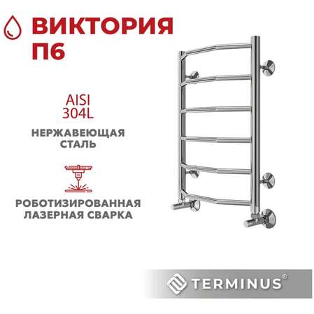 Водяной полотенцесушитель TERMINUS Виктория П6 400х600 4670078530066