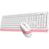 Клавиатура+мышь A4Tech Fstyler F1010 White/Rose