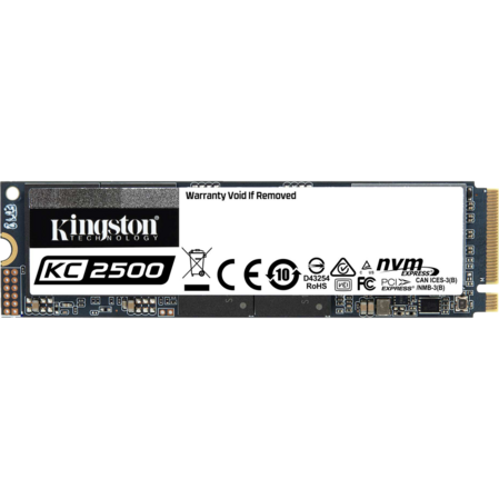 Внутренний SSD-накопитель 500Gb Kingston KC2500 SKC2500M8/500G M.2 2280 PCIe NVMe 3.0 x4