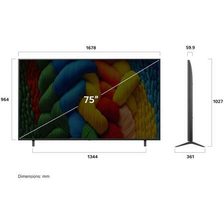 Телевизор 75" LG 75NANO80A6B.ARUG 2025
