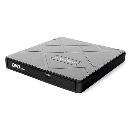 Внешний привод DVD-RW Gembird DVD-USB-04 DVD±R/±RW USB3.0 Black + картридер