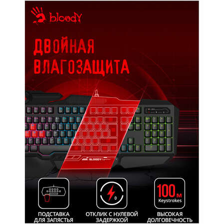 Клавиатура A4Tech Bloody B314 Black USB