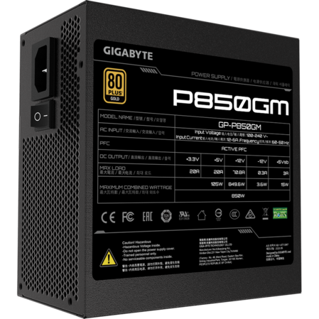 Блок питания 850W Gigabyte GP-P850GM