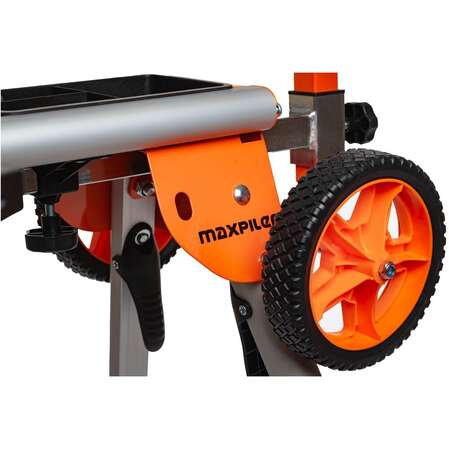 Стол для торцовочных пил MAXPILER MMSS-01 (1090-1675мм, 2 кронштейна, 2 рол.опоры, складной, колеса)