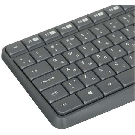 Клавиатура+мышь Logitech Wireless Combo MK235 Black