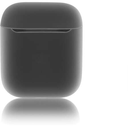 Чехол силиконовый Brosco для Apple AirPods 2 лавандовый серый