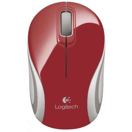 Мышь Logitech M187 Wireless Mini Mouse Red-White USB 910-002732
