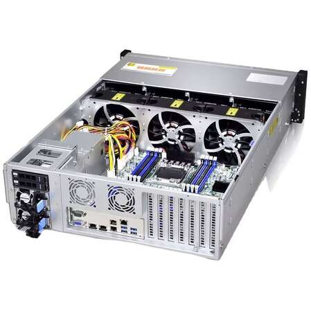 Корпус Gooxi RMC3116-670-HS-D 3U 16bay chassis ,direct backplane rear 2*2.5"SAS/SATA 1300W 1+1 EU power cables rail kit