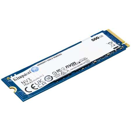 Внутренний SSD-накопитель 500Gb Kingston NV3 SNV3S/500G M.2 2280 PCIe NVMe 4.0 x4