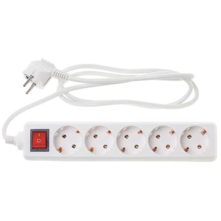 Удлинитель BURO BU-PS5.1/W 5 розеток 1.5м белый