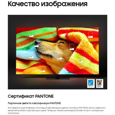 Телевизор 75" Samsung QE75Q60CAUXRU (4K UHD 3840x2160, Smart TV) черный (EAC)