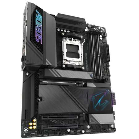 Материнская плата Gigabyte X870E AORUS Pro Socket-AM5 AMD X870E 4xDDR5, 4xSATA3, RAID, 4xM.2, 3xPCI-E16x, 7xUSB3.2, 2xUSB3.2 Type C, DP, HDMI, WiFi, 2.5Glan, ATX Ret