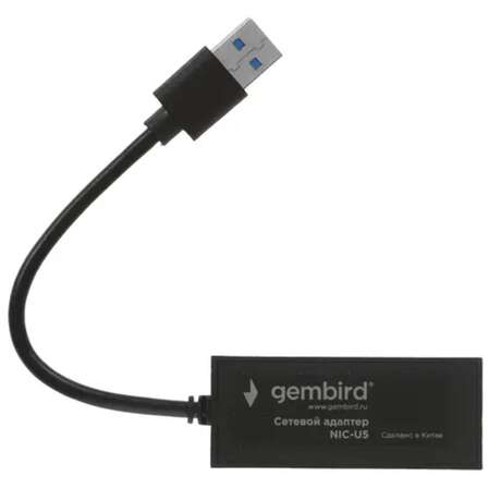 Адаптер USB3.0 - RJ45 (1Gbps) Gembird NIC-U5