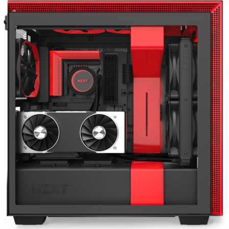 Корпус ATX Miditower NZXT H710i CA-H710I-BR Black/Red