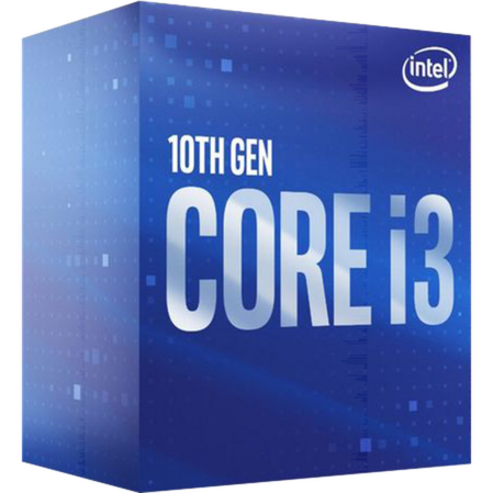 Процессор Intel Core i3-10100F 3.6ГГц, (Turbo 4.3ГГц), 4-ядерный, L3 6МБ, LGA1200, BOX