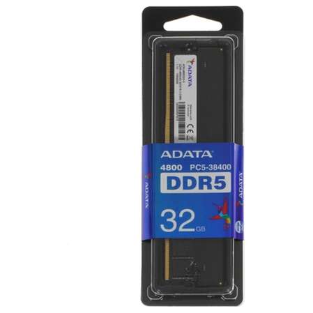 Модуль памяти DIMM 32Gb DDR5 PC34800 4800MHz ADATA (AD5U480032G-S)