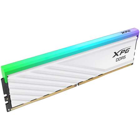 Модуль памяти DIMM 32Gb 2х16Gb DDR5 PC51200 6400MHz ADATA XPG Lancer Blade RGB White (AX5U6400C3216G-DTLABRWH)