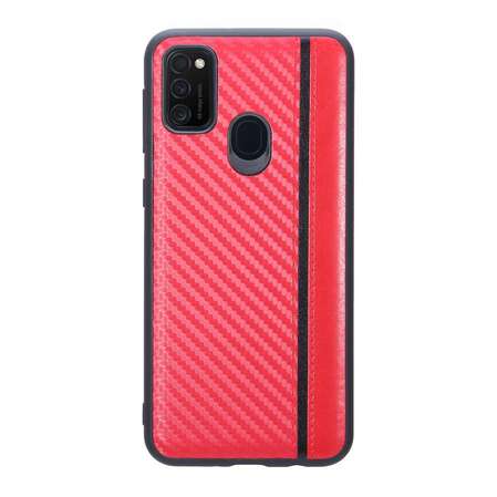 Чехол для Samsung Galaxy M21 SM-M215\M30s SM-M307 G-Case Carbon красная