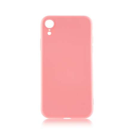 Чехол для Apple iPhone Xr Brosco Softrubber\Soft-touch розовый