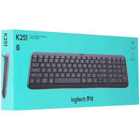 Клавиатура беспроводная Logitech K251 Wireless Black