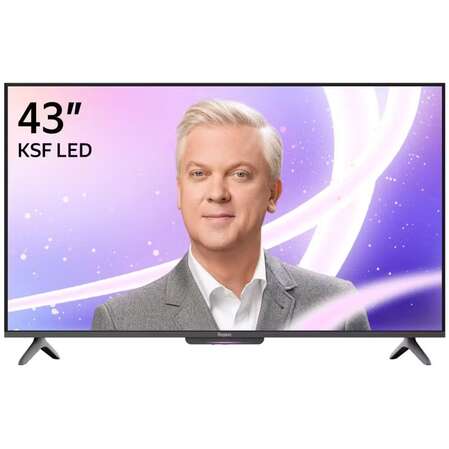 Телевизор 43" Яндекс ТВ Станция Бейсик с Алисой YNDX-00074 (4K UHD 3840x2160, Smart TV) черный