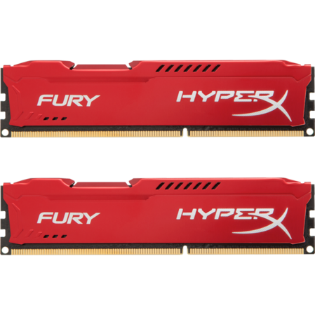 Модуль памяти DIMM 8Gb 2x4Gb KIT DDR3 PC15000 1866MHz Kingston HyperX Fury Red Series (HX318C10FRK2/8)