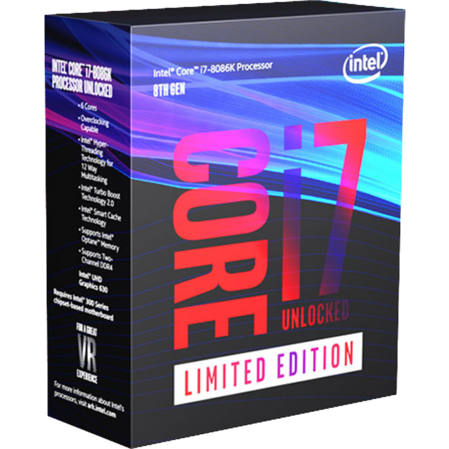 Процессор Intel Core i7-8086K Coffee Lake (4.0GHz) 12MB LGA1151v2 Box Limited Edition
