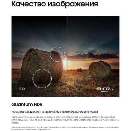 Телевизор 50" Samsung QE50Q60DAUXRU 2024 (4K UHD 3840x2160, Smart TV) серый (EAC)