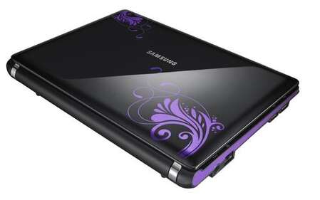 Нетбук Samsung NC10/KAF1 atom N270/1G/160G/10.2/WiFi/BT/cam/XP Black La Fleur