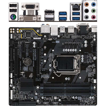 Материнская плата Gigabyte GA-H270M-DS3H H270 Socket-1151 4xDDR4, 6xSATA3, RAID, 1xM.2, 2xPCI-E16x, 4xUSB3.1, D-Sub, DVI, HDMI, Glan, mATX