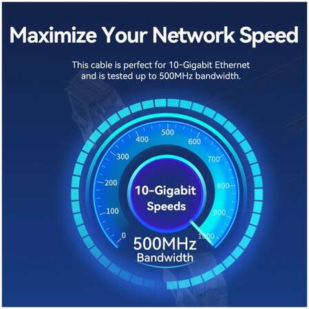 Патч-корд UTP 0.5м Vention (IBOBD) категория 6a черный угловой