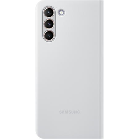 Чехол для Samsung Galaxy S21 SM-G991 Smart LED View Cover светло-серый