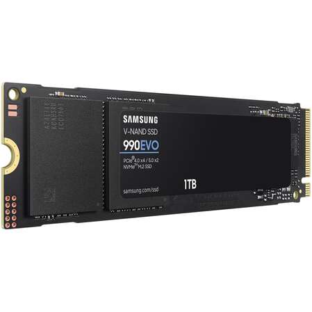 Внутренний SSD-накопитель 1000Gb Samsung 990 Evo (MZ-V9E1T0BW) M.2 2280 PCI-E 4.0 x4 (5.0 x2)