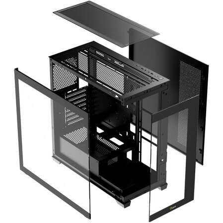 Корпус ATX Miditower Ocypus Gamma C72 BK Black
