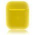 Чехол силиконовый Brosco для Apple AirPods 2 ярко-желтый