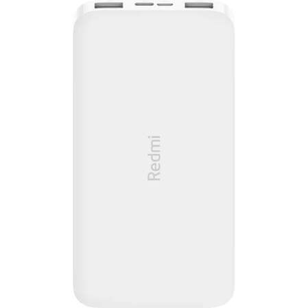 Внешний аккумулятор Xiaomi Redmi Power Bank 10000 mAh, 2xUSB, 1xType C, белый