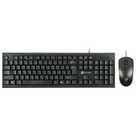 Клавиатура+мышь Oklick 640M Black