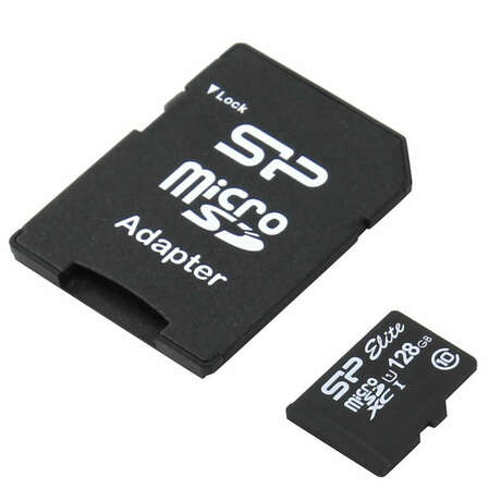 Micro SecureDigital 128Gb SDXC Silicon Power class10 UHS-I Elite (SP128GBSTXBU1V10-SP)