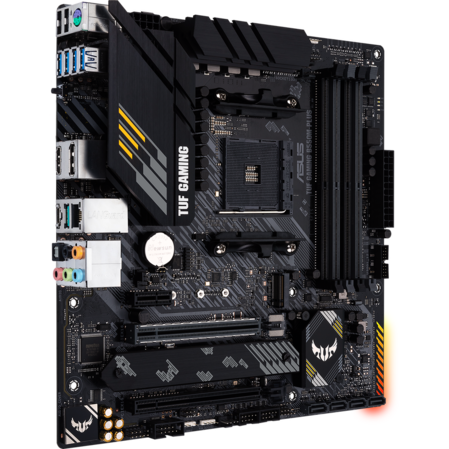 Материнская плата ASUS TUF Gaming B550M-Plus B550 Socket AM4 4xDDR4, 4xSATA3, RAID, 2xM.2, 2xPCI-E16x, 5xUSB3.2, 1xUSB3.2 Type C, DP, HDMI, 2.5Glan, mATX