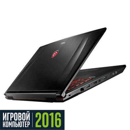 Ноутбук MSI GE72VR 6RF-213RU Core i7 6700HQ/16Gb/1Tb+128Gb SSD/NV GTX1060 3Gb/17.3" FullHD/DVD/Win10 Black