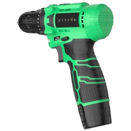 Аккумуляторная дрель-шуруповерт Zitrek Green Li Plus, 12В, 1x1.5Ач 083-1021