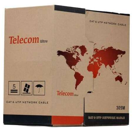 Кабель UTP RJ-45 Telecom Ultra 6-я категория 305м. (TU634057) (4X2X0.57MM)