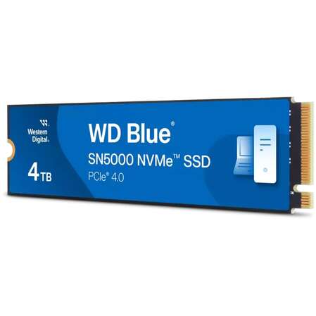 Внутренний SSD-накопитель 4000Gb Western Digital Blue SN5000 (WDS400T4B0E ) M.2 2280 PCIe NVMe 3.0 x4