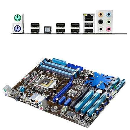 Материнская плата ASUS P7P55 LX  s1156 P55, 4xDDR3, 2xPCI-E 16x, GLan, ATX