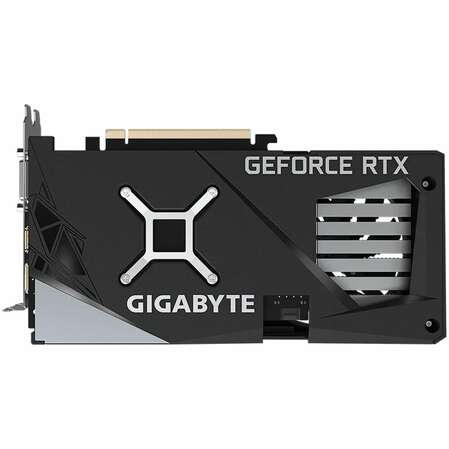 Видеокарта Gigabyte GeForce RTX 3050 8192Mb, Windforce OC 8G (GV-N3050WF2OC-8GD) 1xDVI-D, 1xHDMI, 1xDP, Ret
