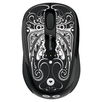 Мышь Microsoft Wireless Mobile Mouse 3500 Studio Series Artist Edition Si Scott Black-White GMF-00352