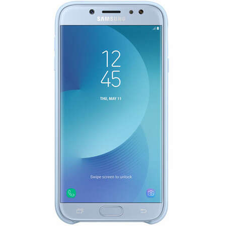 Чехол для Samsung Galaxy J7 (2017) SM-J730FM Dual layer Cover голубой 